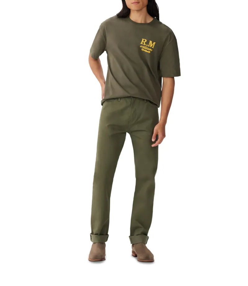 RM Williams Mark of Quality Tee Olive-1